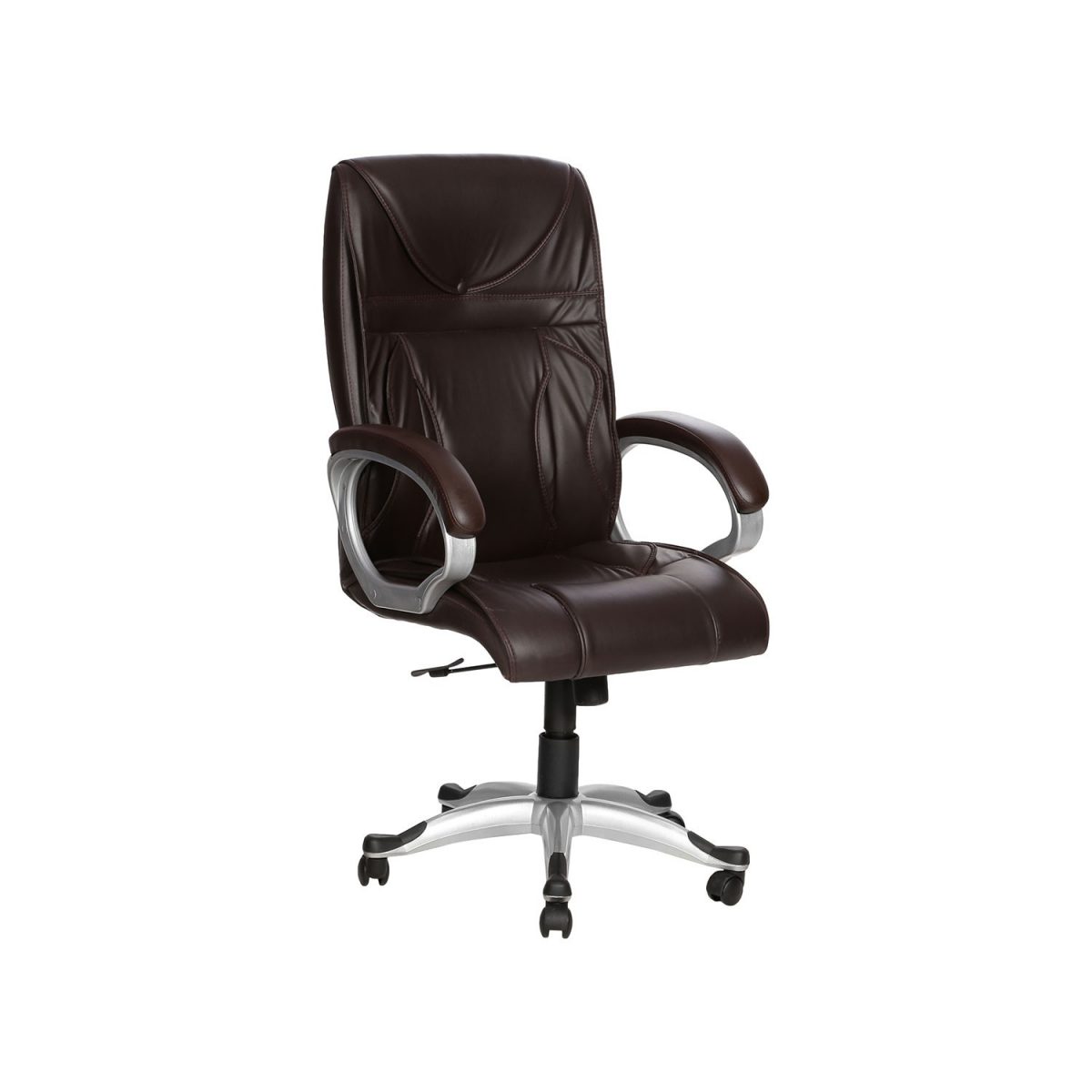 ML-564-Henna Leather High Back Revolving Office Chair - Image 2