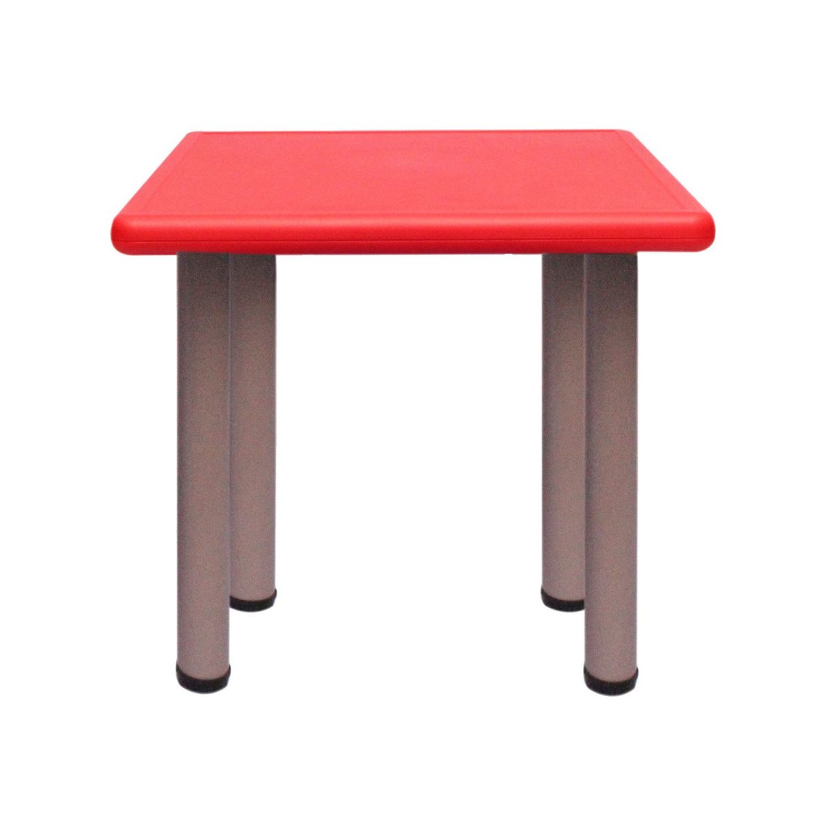 THE RED SQUARE TABLE WITH FOUR CHICO CHAIRS