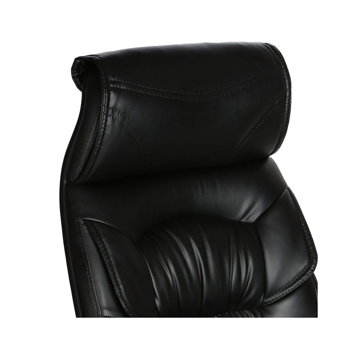 ML-419-High Back Doblepiel Leather Black Executive Chair - Image 5