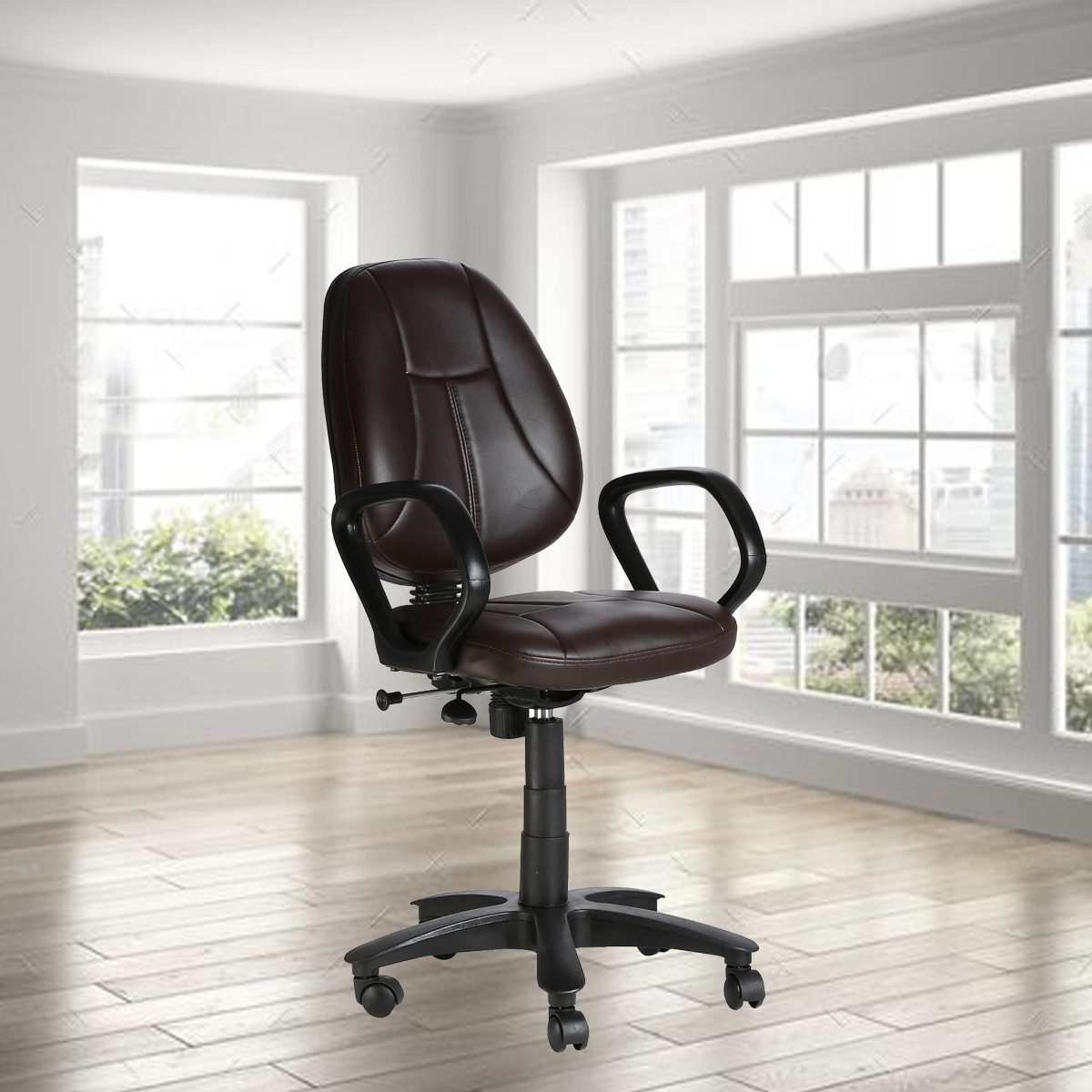 ML-411-THE GALLETA MB TASK CHAIR BROWN