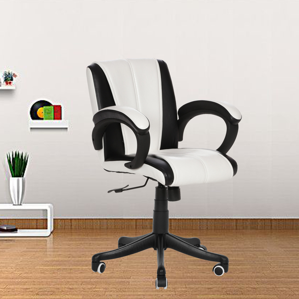 ML-526-Blanegro Low Back  Workstation Chair Black And White