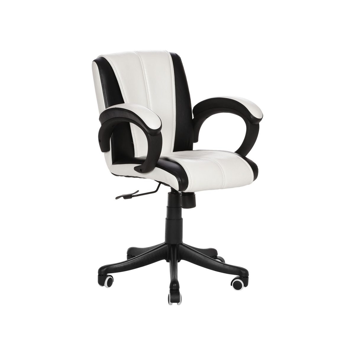 ML-526-Blanegro Low Back  Workstation Chair Black And White - Image 2