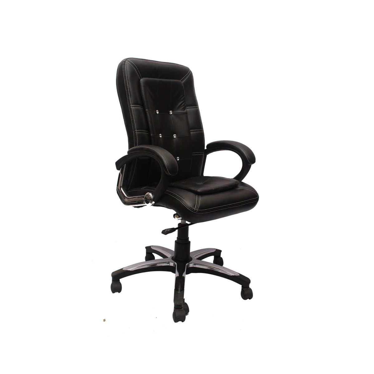 ML-81- Black Synthetic Leather High Back Executive Chair - Image 2