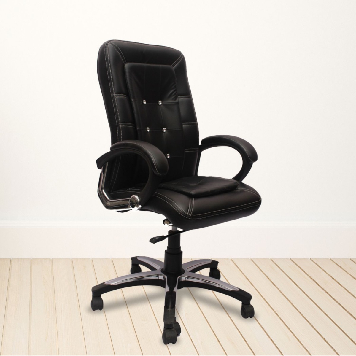 ML-81- Black Synthetic Leather High Back Executive Chair