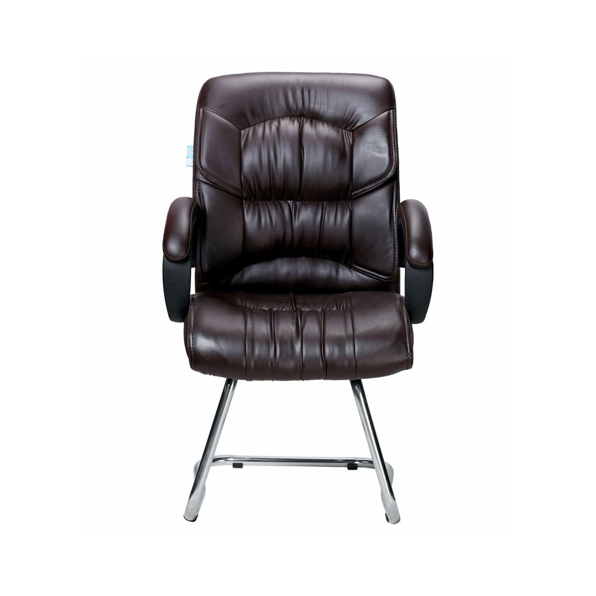 ML-750-Simplepiel Mid Back Visitor Chair In Brown Color - Image 3