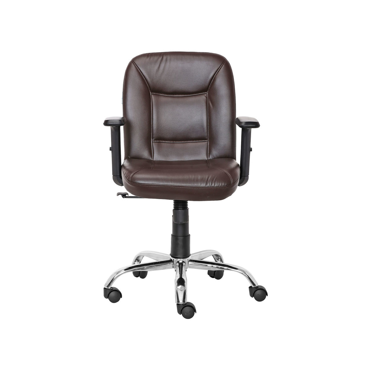 ML-1010-Low Back Computer Chair In Brown Color - Image 2