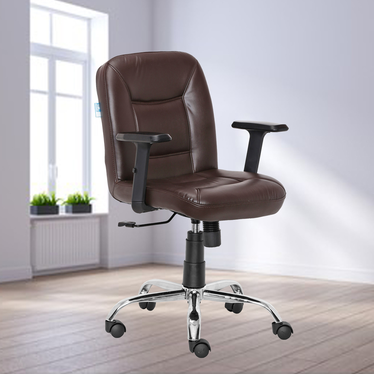 ML-1010-Low Back Computer Chair In Brown Color