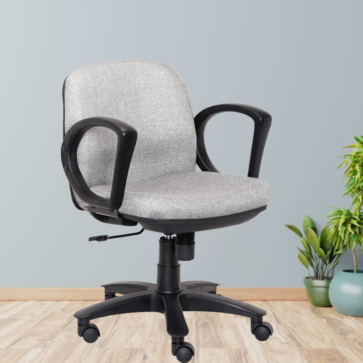 ML-1050-MEETING CHAIR IN LIGHT GRAY COLOR