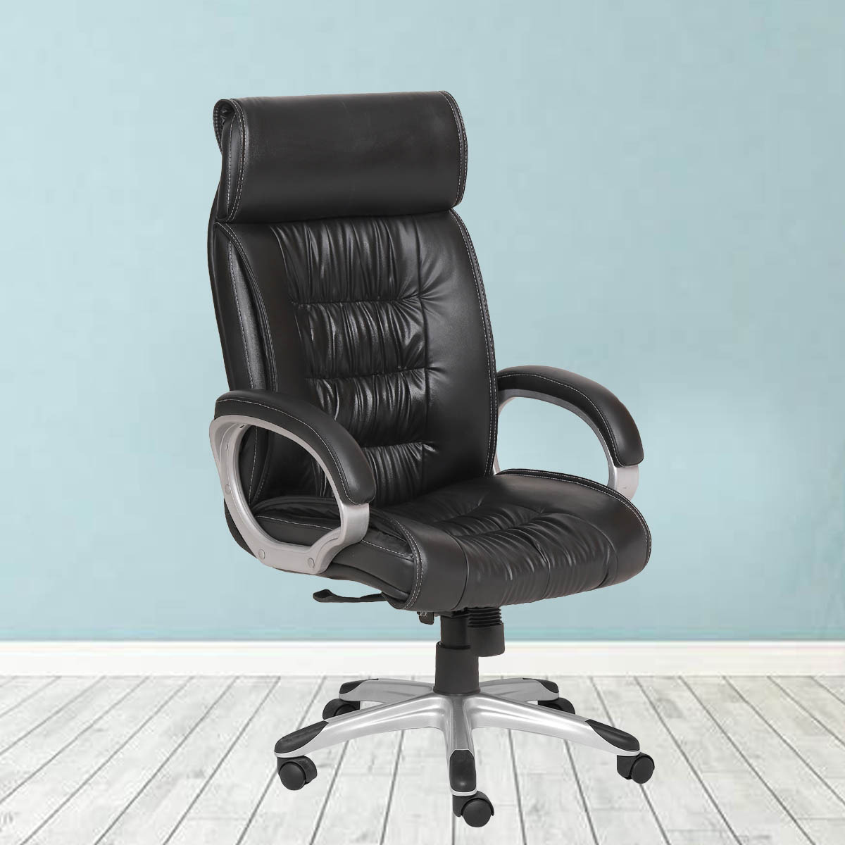 ML-1234-Revolving High Back Office Chair In Black Color