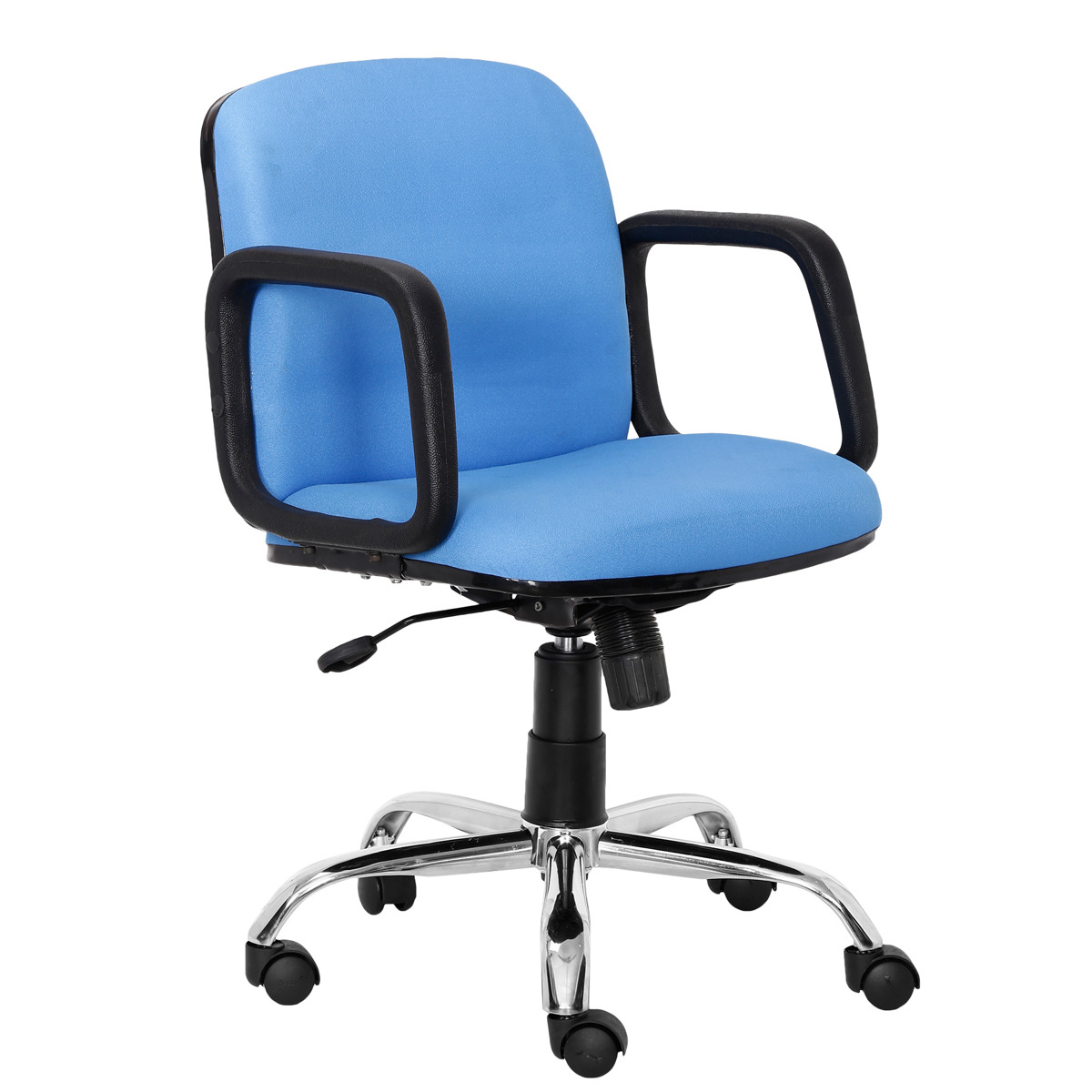 ML-1030-Padded Fabric Crepe Low Back Executive Chair In Light Blue Color - Image 2