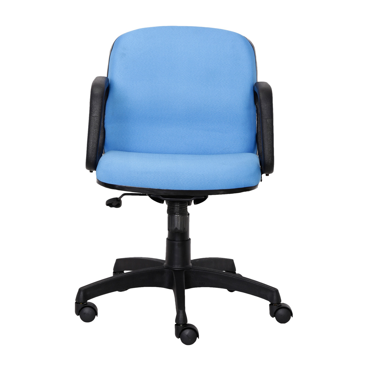 ML-1025-CREPE FABRIC EXECUTIVE CHAIR IN LIGHT BLUE COLOR - Image 3