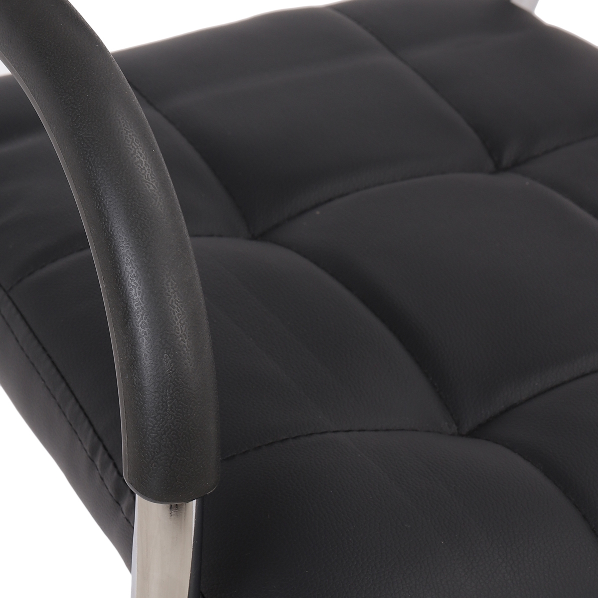 ML-1303 LOW BACK VISITOR OFFICE CHAIR IN BLACK - Image 5