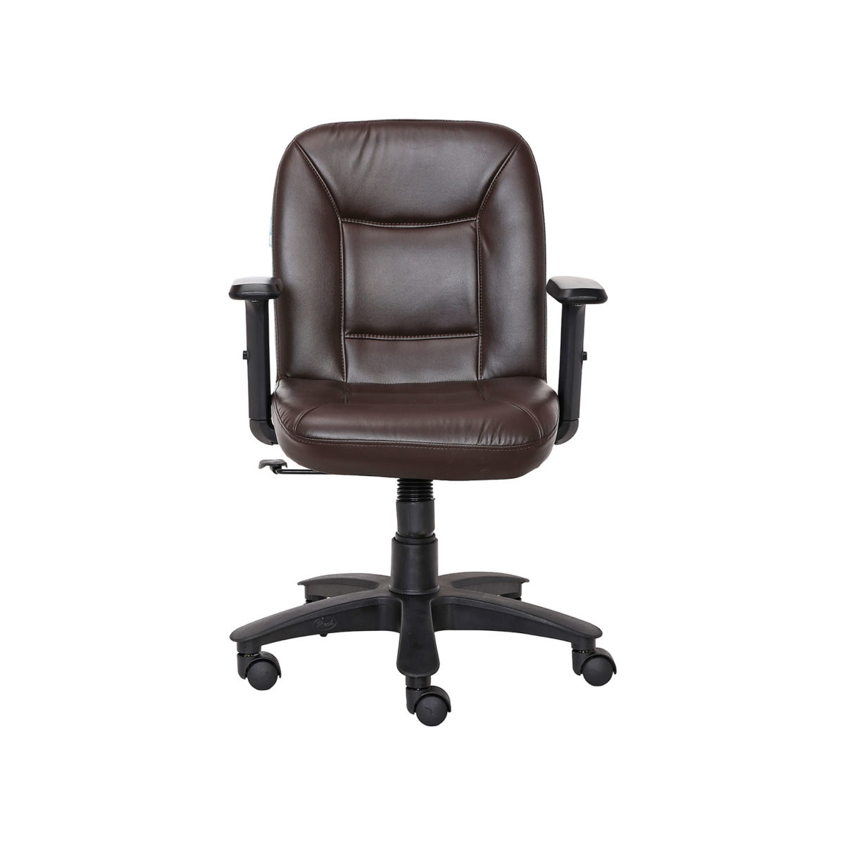 ML-1012-Low Back Office Chair In Dark Brown Color - Image 3