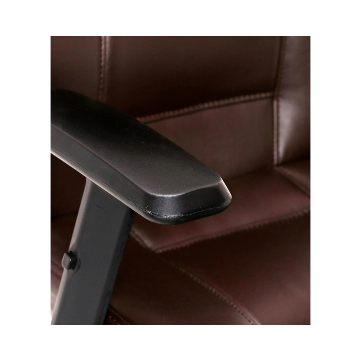 ML-1012-Low Back Office Chair In Dark Brown Color - Image 6