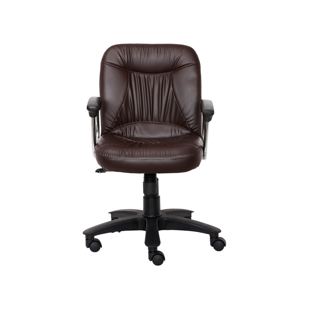 ML-1014-OFFICE VISITORM CHAIR IN BROWN COLOR - Image 3