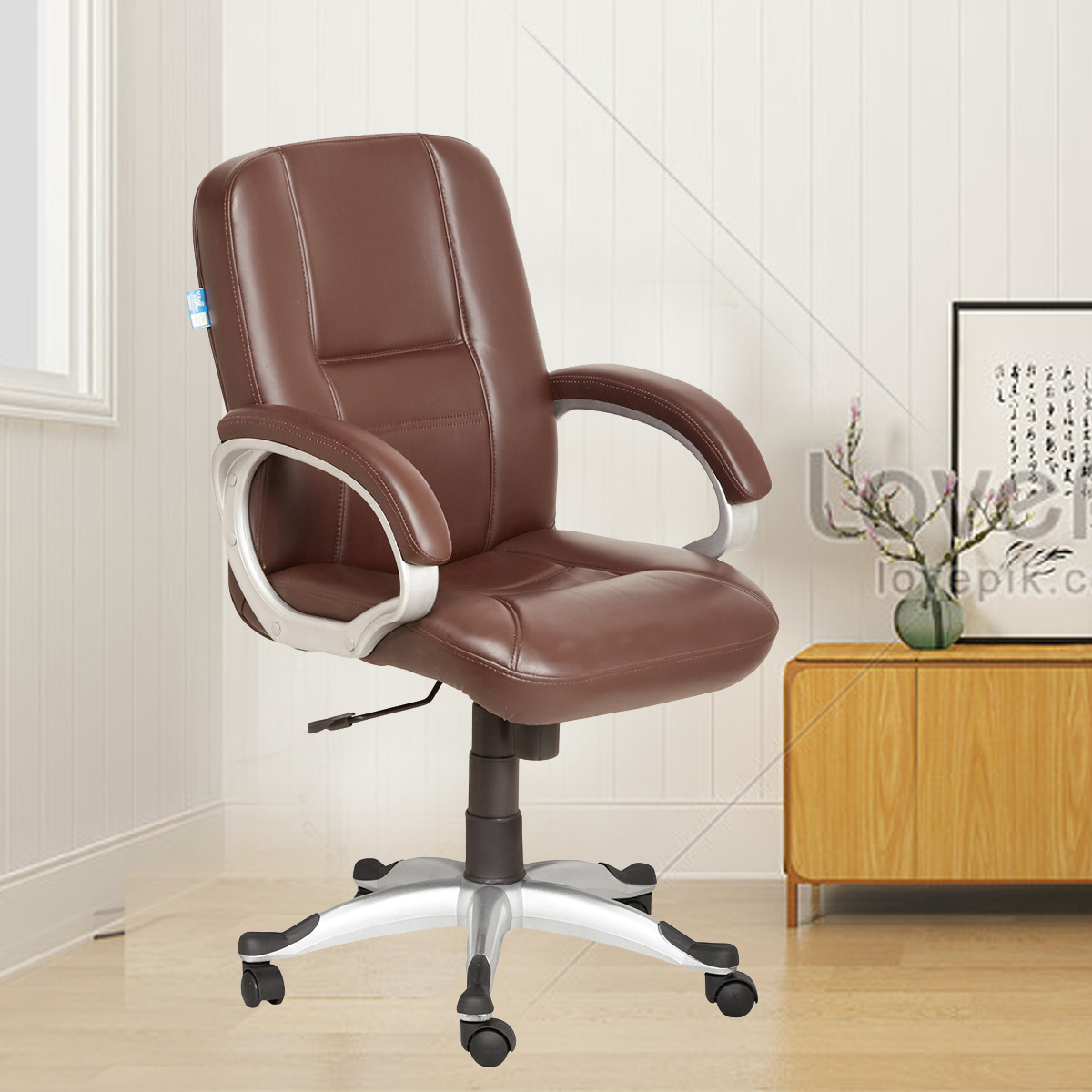 ML-1644-Executive Office Chair In Brown Color