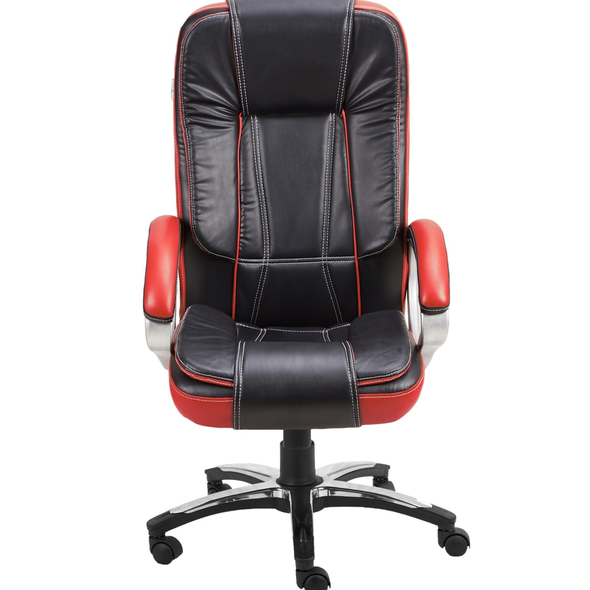 ML-1416-Leather Dual Color High Back Revolving Office Chair - Image 2