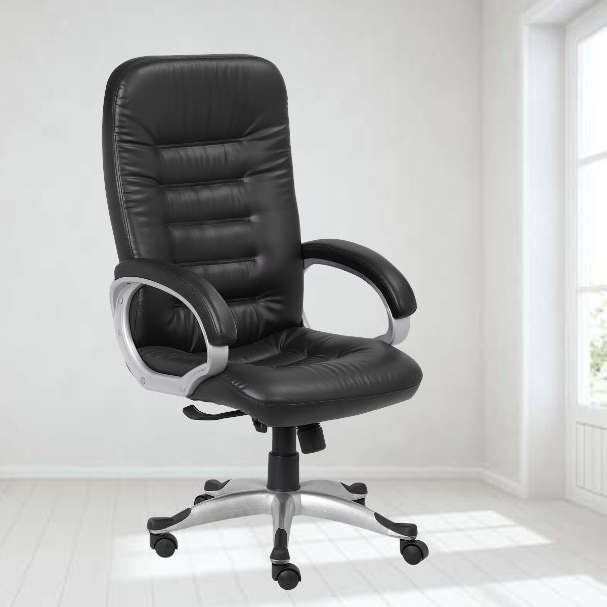 ML-1327- Back Support Cushioned Leather Executive Chair