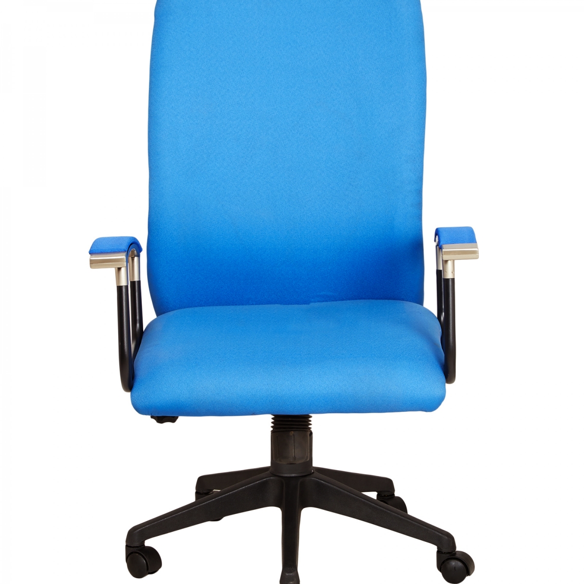 ML-1663 Stylish Revolving Office Chair In Bright Blue Color - Image 2